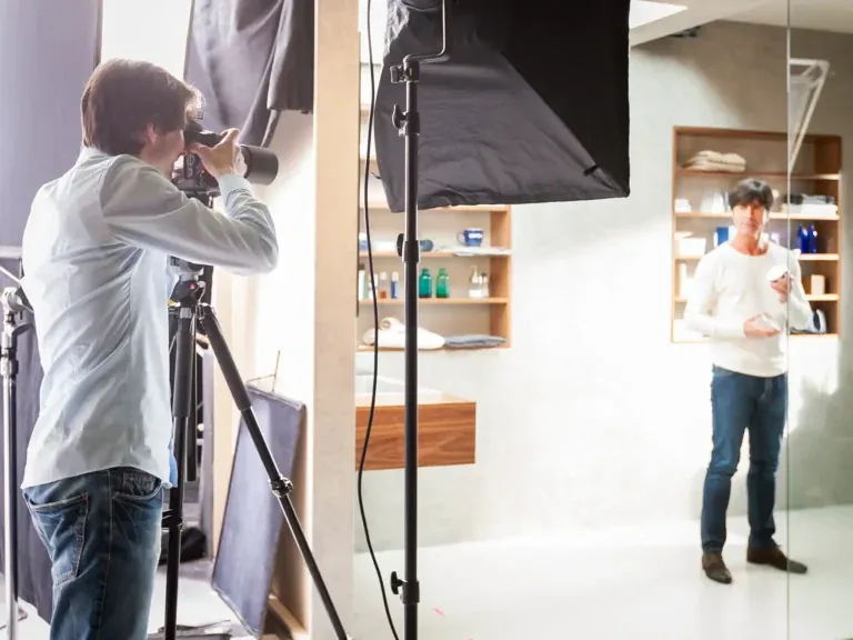 Frank Erpinar und Jogi Löw beim Fotoshooting