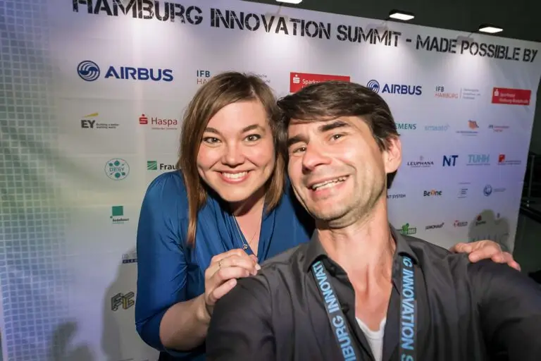 Selfie mit Katharina Fegebank und Frank Erpinar