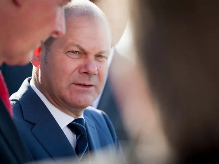 Olaf Scholz im Gespräch