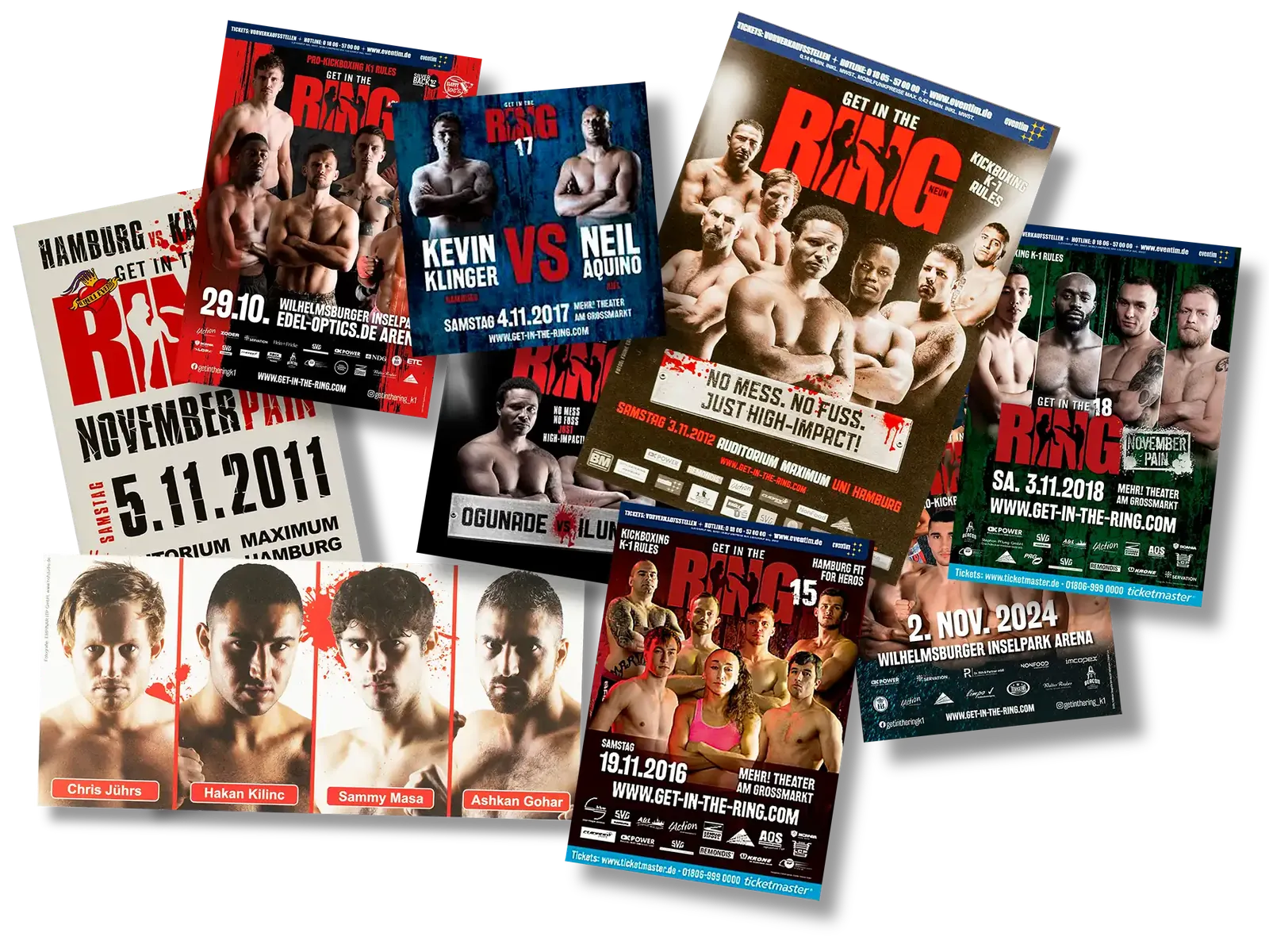 Plakate Get in the Ring mit Bildern von Frank Erpinar