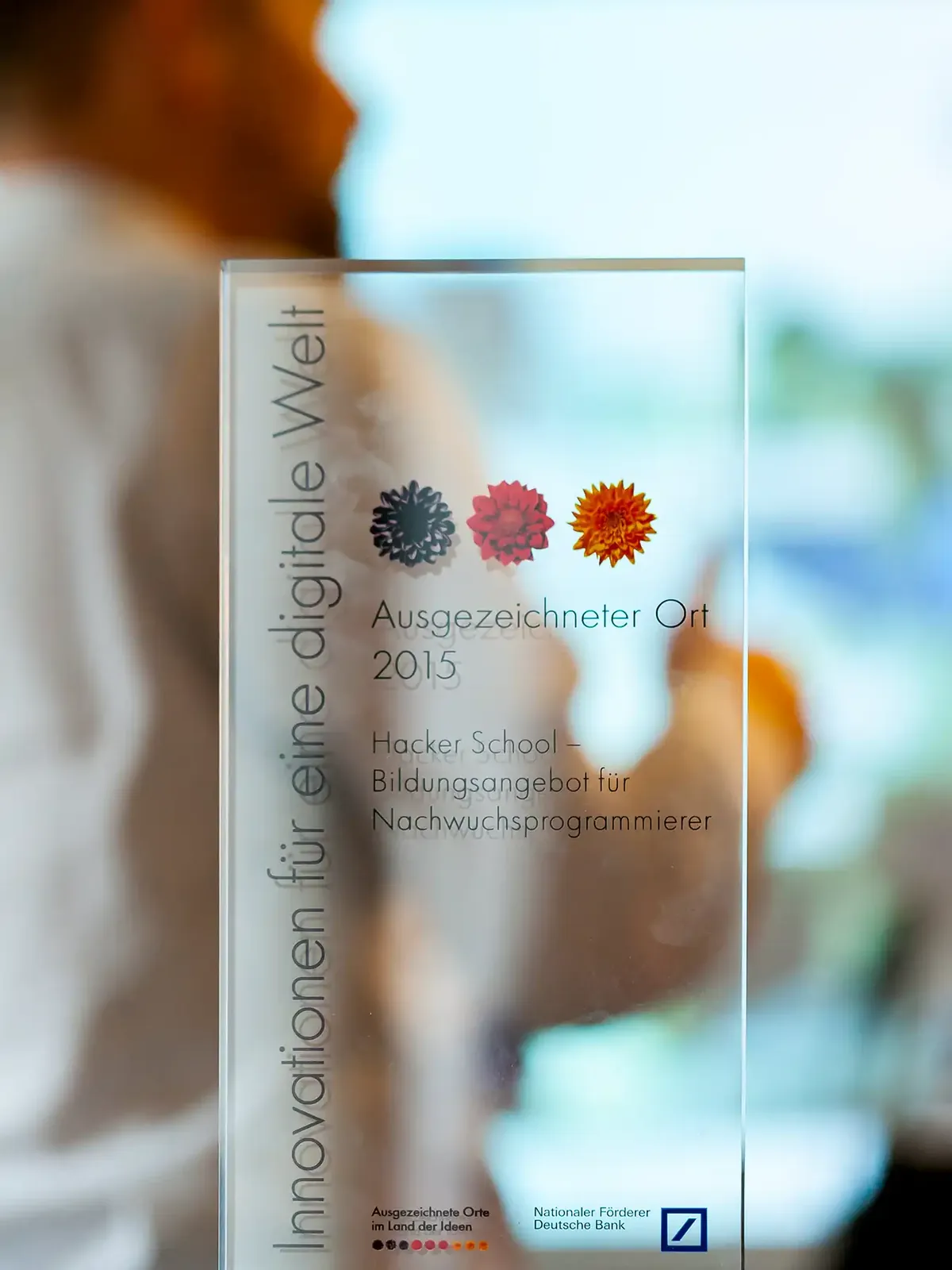 Auszeichnung Land der Ideen für die
Hacker School