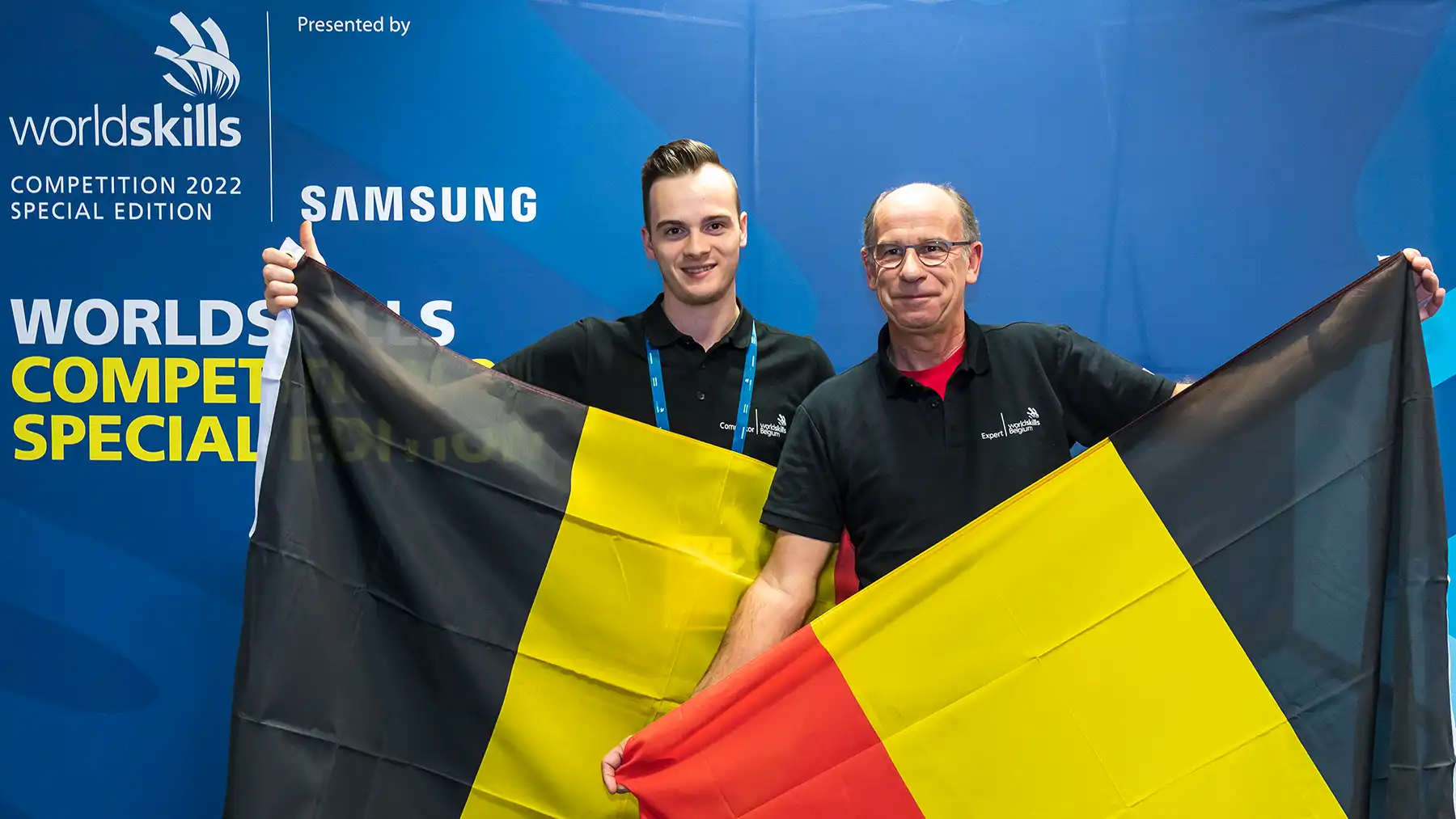 Team Belgien mit John Wiesemes und seinem Experten Philippe Kever